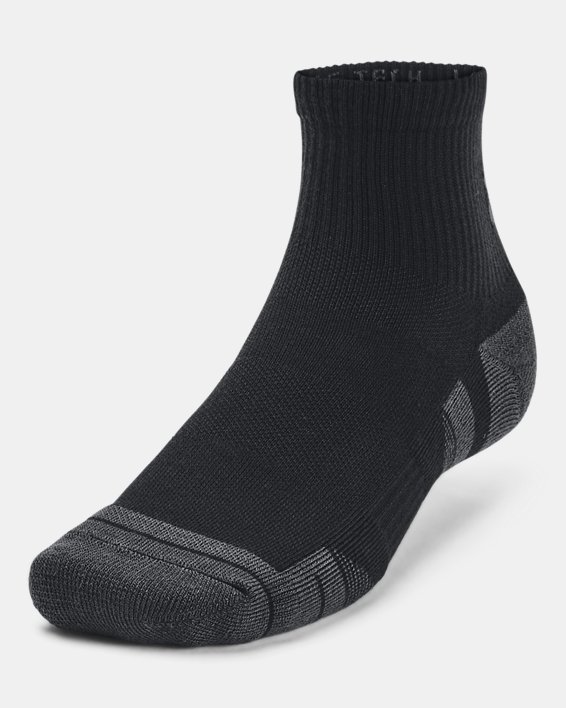 Lot de 3 paires de chaussettes mi-hautes UA Performance Tech unisexes, Black, pdpMainDesktop image number 1